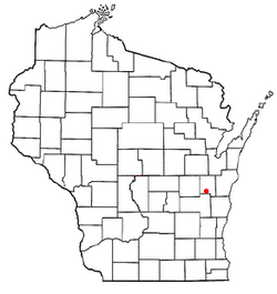 Location of Brothertown, Wisconsin