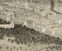 1850 MasonicTemple BirdsEyeView Boston byJohnBachmann