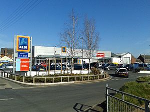 Aldi and Home Bargins, Cullompton