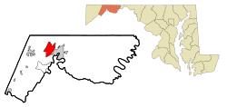 Location of LaVale, Maryland