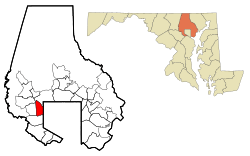 Location of Lochearn, Maryland