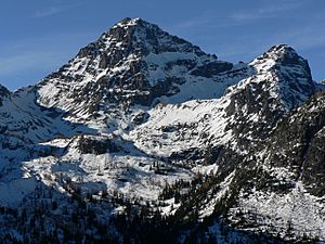 Black Peak, Washington, looking west-northwest