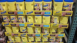 Bottles of Nesquik