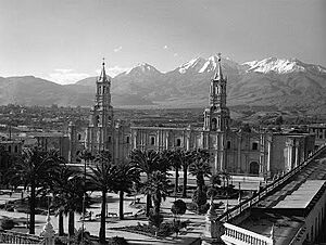 Cathedral of Arequipa in 1884