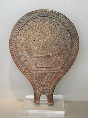 Cycladic "frying pan" with ship