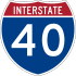 Interstate 40 marker