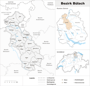 Location of Bülach District