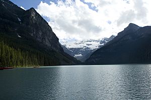 Lake Louise cloudy