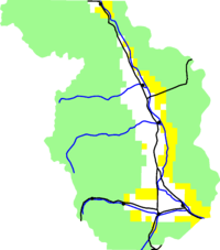 Map of Chaffee County, Colorado