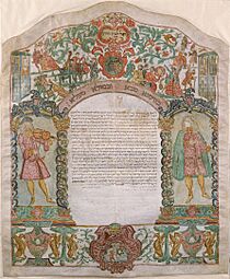 Marriage Contract Vercelli (Italy), 1776