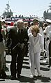 Nancy Reagan Dick Cheney USS Ronald Reagan