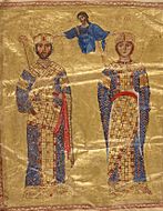 Nicephorus III and Maria of Alania BnF Coislin79 fol2bis