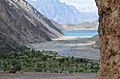 Sadpara Lake and road