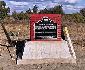 San Joaquin City marker