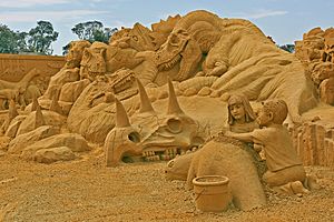 Sandsculpting, Frankston, Vic jjron, 21.01.2009