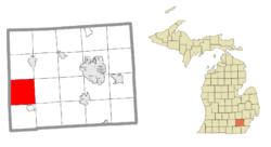 Location within Washtenaw County