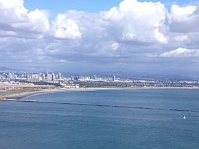 Silver Strand from Point Loma Lighthouse, 2013