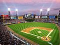 A photograph of a baseball diamond