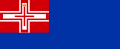 War Ensign of the Kingdom of Sardinia (1816-1848) aspect ratio 31-76