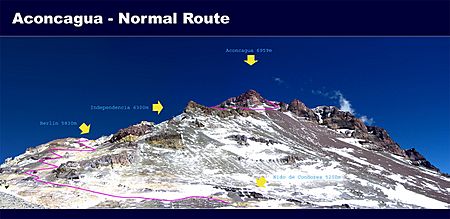 Aconcagua route 1a