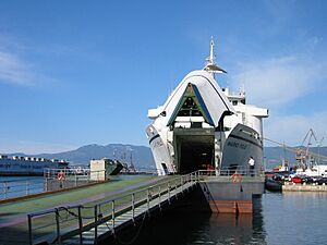 Adriatic ferry Rijeka harbour