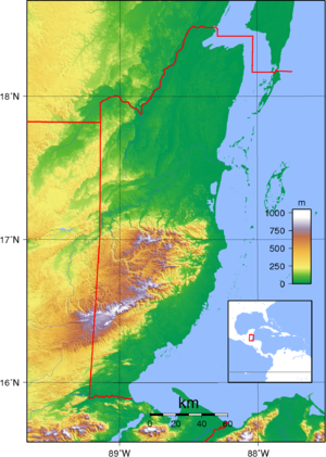 Belize Topography