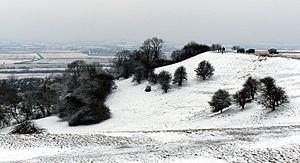 Burton Dassett Snow Scene