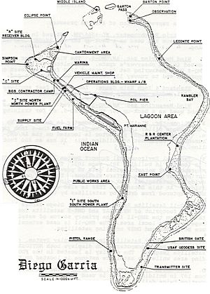 Diego Garcia Island Map