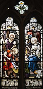 Enfield, St Mary Magdalene, The Holy Family window