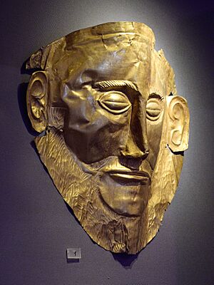 Funeral mask Mycenae "Agamemnon", NAMA 624, 225545