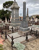 Grave of George Briscoe Kerferd (1831–1889) at St Kilda Cemetery