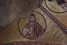 Hosios Loukas (narthex) - North ceiling - detail 02 (S.John)