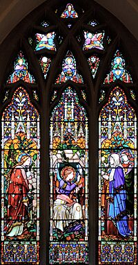 Kingston, All Saints church, north aisle west window.jpg