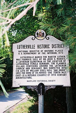 Lutherville Md marker