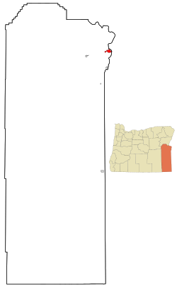 Location in Oregon