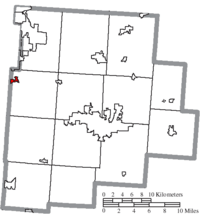 Location of Lithopolis in Fairfield County