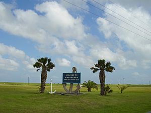 Sign indicating Matagorda