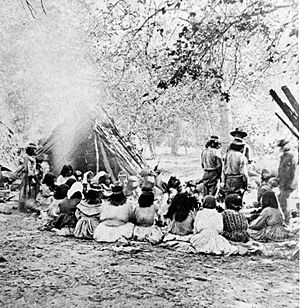 Miwok on Merced River