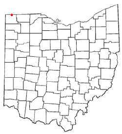 Location of Pioneer, Ohio