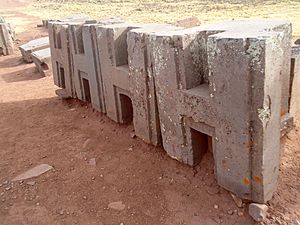 Puma Punku H profile wall