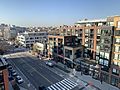 Retail and new apartment buildings along 14th St. NW, U Street Corridor, Washington, D.C., February 2019