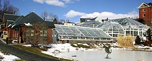 Smith botanic garden greenhouse outside