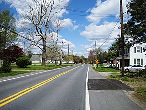 Community as shown along Old Summit Bridge Road in April 2021