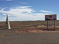 Tropic of Capricorn monument, Diamantina Developmental Road, 2016