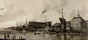 Woolwich Dockyard, R Dodd 1789 LMA