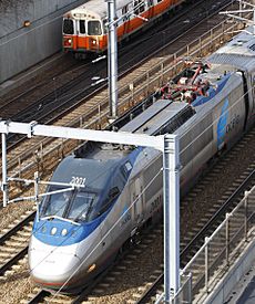 Acela overhead view