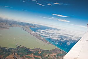 Aerial view Lake Ellesmere 2