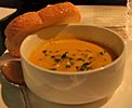 Butternut squash bisque at Sobu in Knoxville, TN.jpg