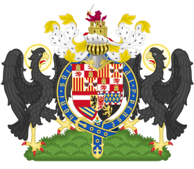 Coat of Arms of Philip II of Spain (Order of the Garter).svg