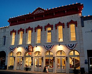 Granbury Opera House at Twilight